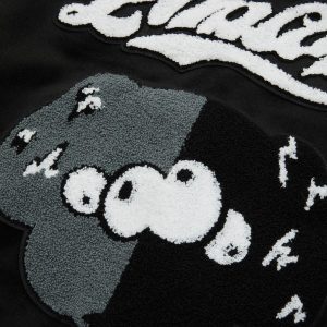 Concert Outfit Pink Terry Patch Embroidered Hip Hop Baseball Jersey