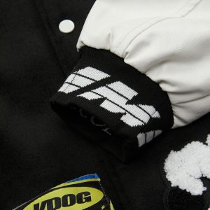 Concert Outfit Pink Terry Patch Embroidered Hip Hop Baseball Jersey