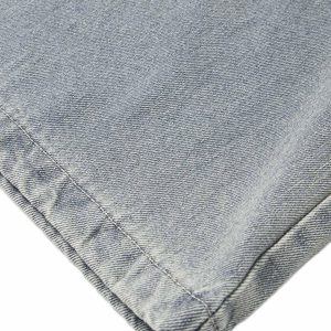 Concert Outfit Plaid Double Waist Baggy Jeans