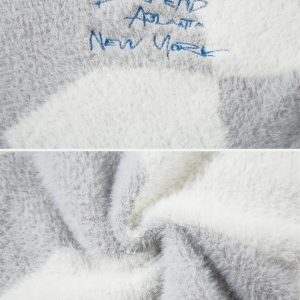 Concert Outfit Plaid Embroidered Sweater