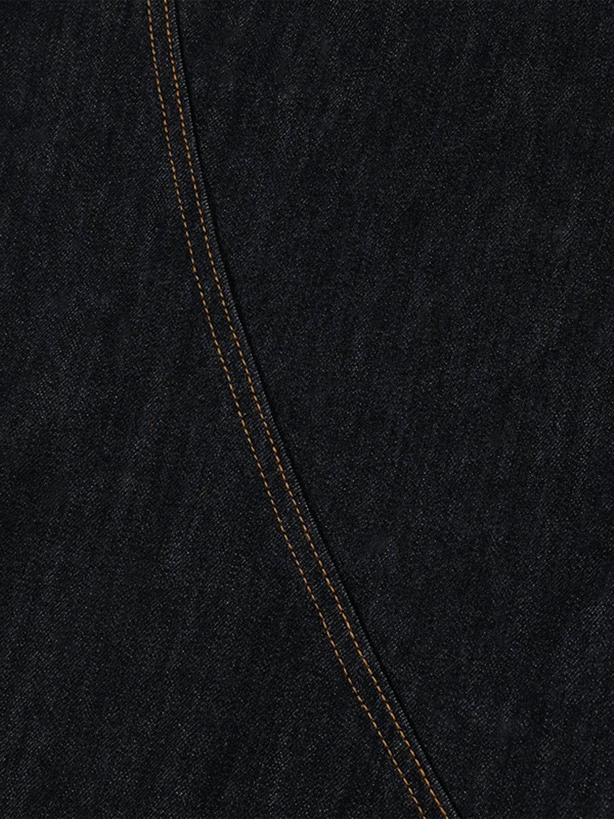 Concert Outfit Plaid Pocket Barrel Loose Jeans Concert Outfit Plaid Pocket Barrel Loose Jeans