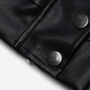 Concert Outfit Plaid Reversible Leather Jacket