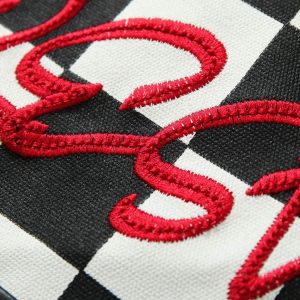 Concert Outfit Plaid Stitching Motorcycle Leather Jacket