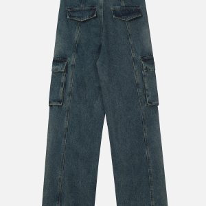 Concert Outfit Pleated Pockets Jeans