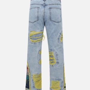 Concert Outfit Plum Embroidery Jeans