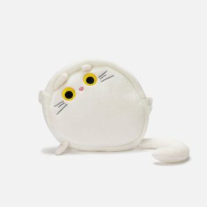 Concert Outfit Plush Cat Crossbody Bag