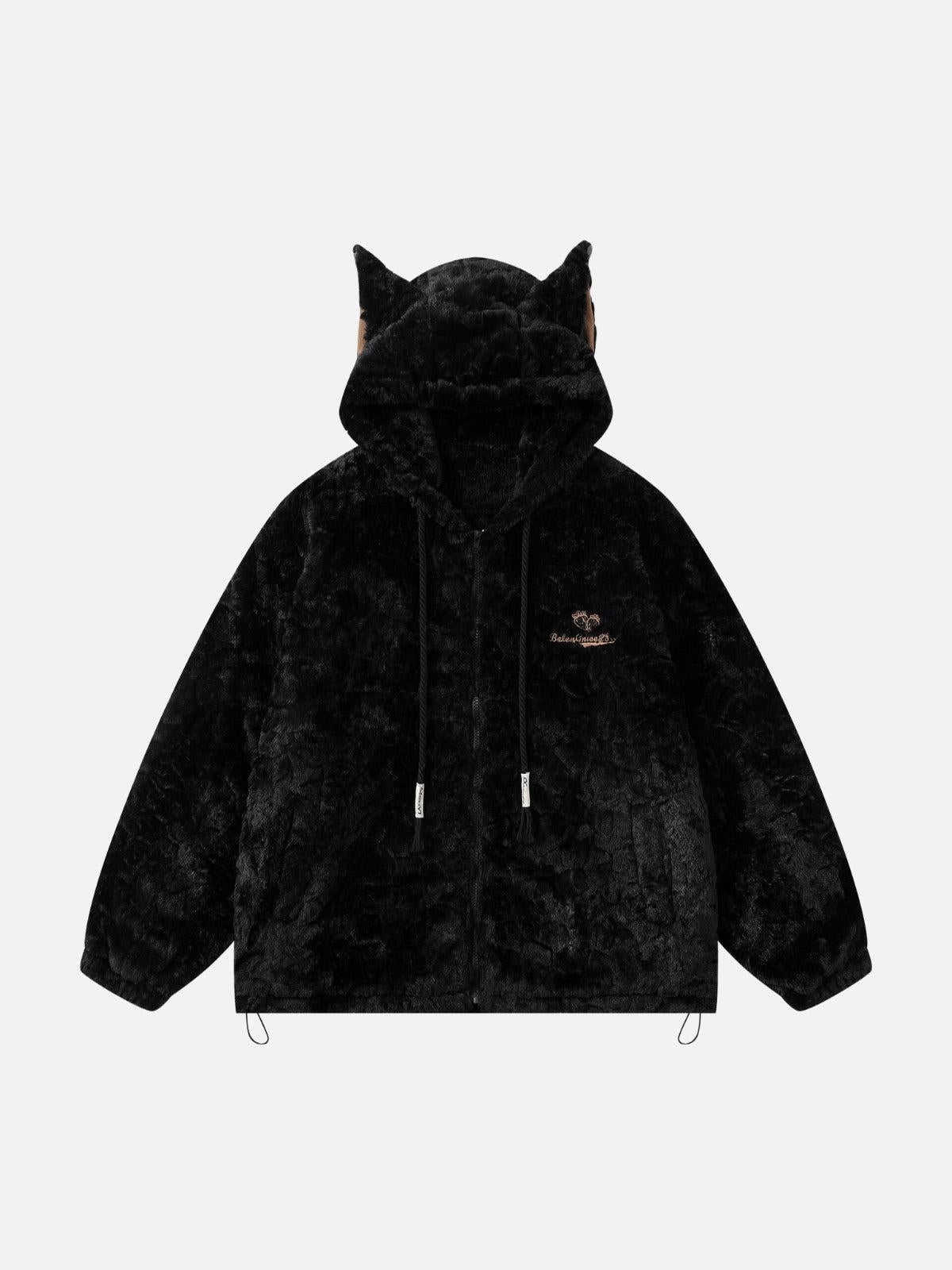 Concert Outfit Plush Ear Hoodie Jacket Concert Outfit Plush Ear Hoodie Jacket