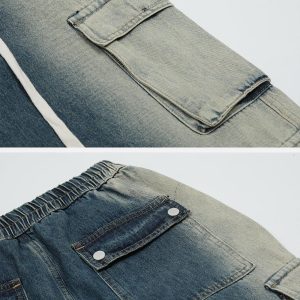 Concert Outfit Pockets With Flap Jeans