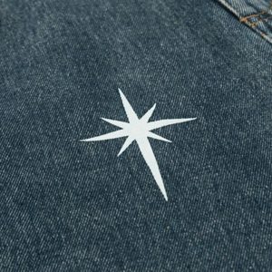 Concert Outfit Polaris Print Washed Straight Jeans