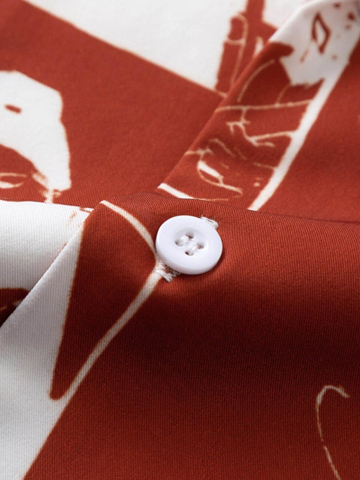 Concert Outfit Portrait Pattern Short-Sleeved Shirt Concert Outfit Portrait Pattern Short-Sleeved Shirt