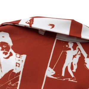 Concert Outfit Portrait Pattern Short-Sleeved Shirt