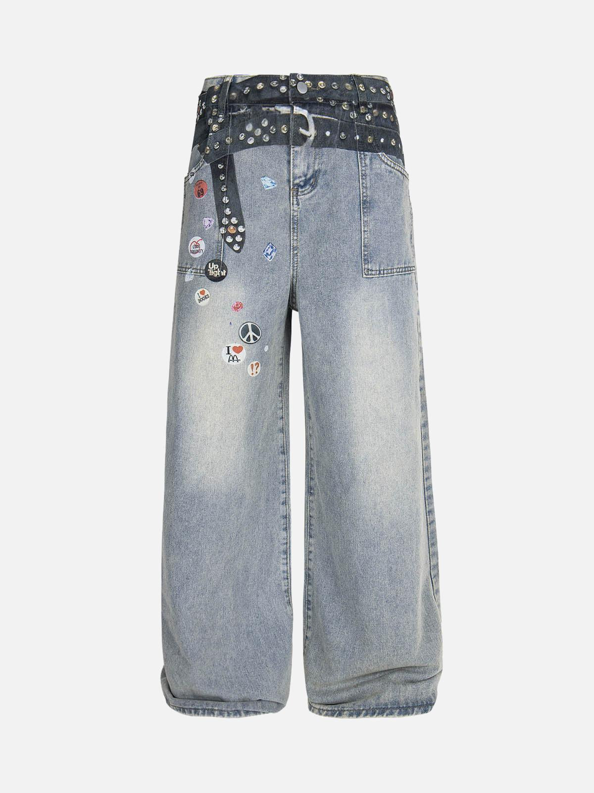 Concert Outfit Print RO Style Baggy Jeans Concert Outfit Print RO Style Baggy Jeans