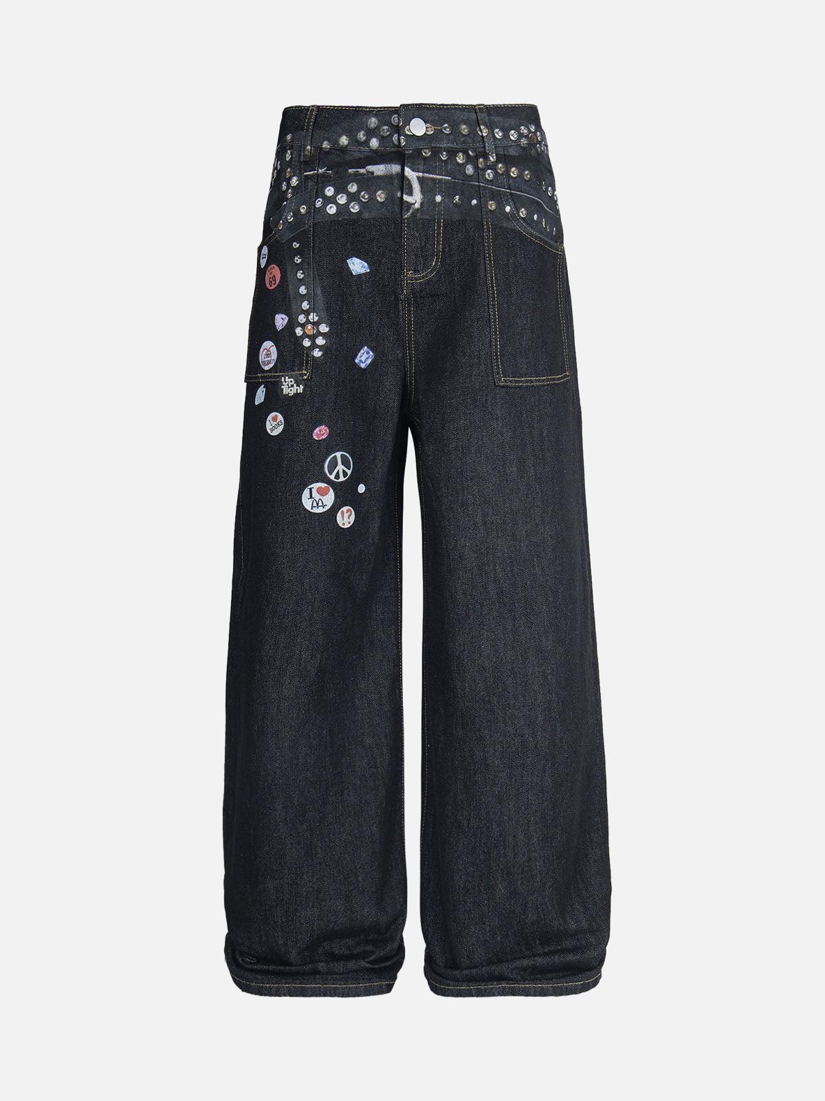 Concert Outfit Print RO Style Baggy Jeans Concert Outfit Print RO Style Baggy Jeans