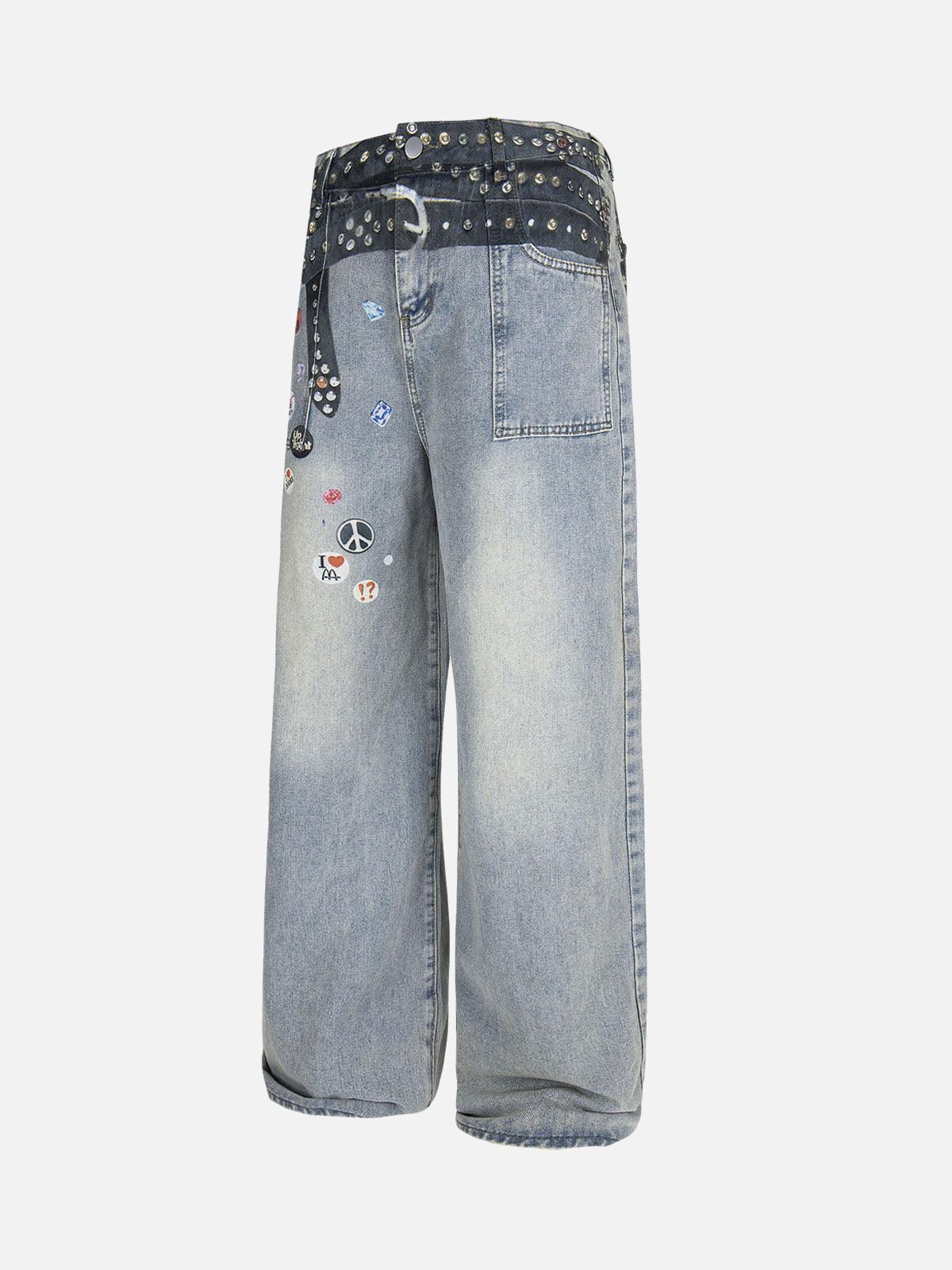 Concert Outfit Print RO Style Baggy Jeans Concert Outfit Print RO Style Baggy Jeans