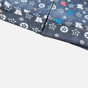 Concert Outfit Printing Gradient Zip-Up Hoodie