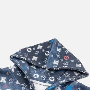 Concert Outfit Printing Gradient Zip-Up Hoodie