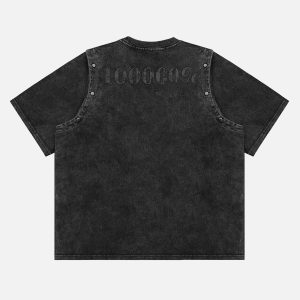 Concert Outfit Punk Personality Alphabet T-Shirt