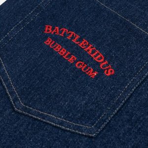 Concert Outfit Puppy Embroidered Jeans