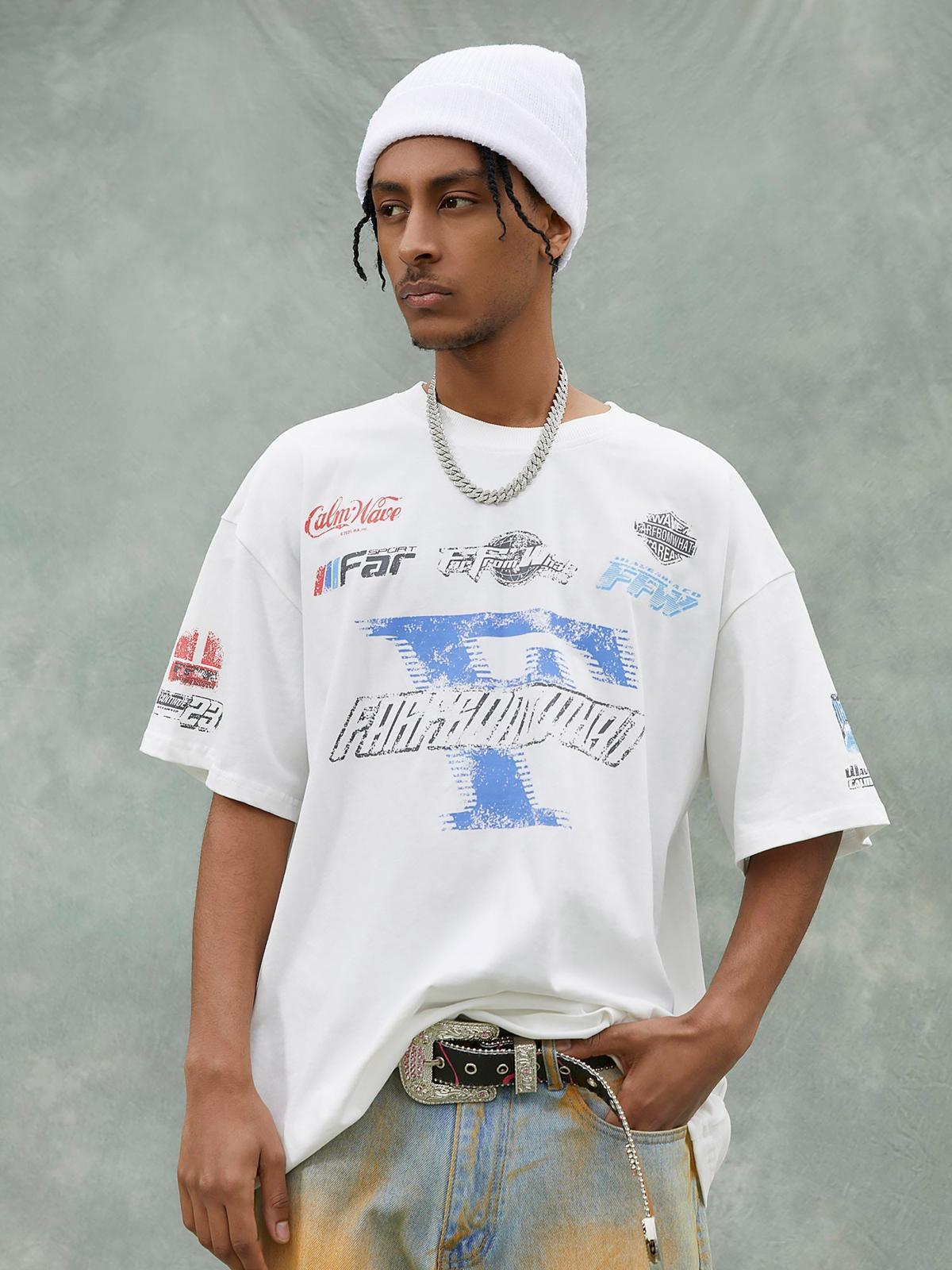 Concert Outfit Racing Afterimage Lettering T-Shirt Concert Outfit Racing Afterimage Lettering T-Shirt