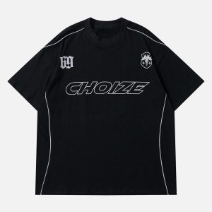 Concert Outfit Racing Elements Stripe Tee