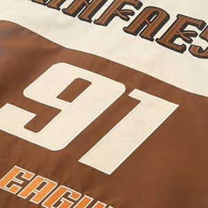 Concert Outfit Racing Embroidered Patchwork Jacket