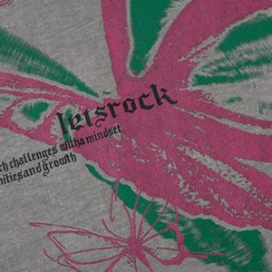 Concert Outfit Raw Edge Butterfly Print Vest