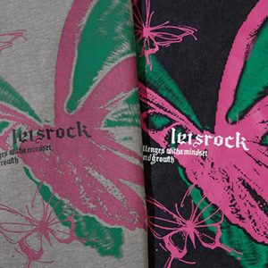 Concert Outfit Raw Edge Butterfly Print Vest