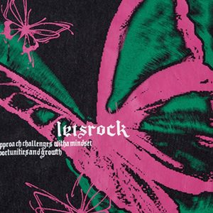 Concert Outfit Raw Edge Butterfly Print Vest