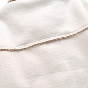 Concert Outfit Raw Edge Star Embroidered Fleece Jacket