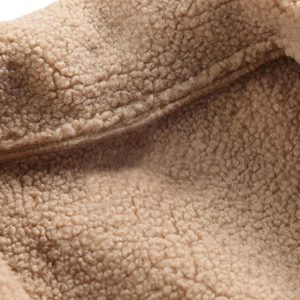 Concert Outfit Raw Edge Star Embroidered Fleece Jacket