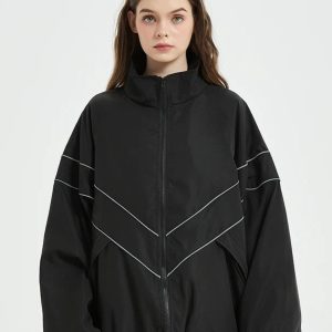 Concert Outfit Reflective Striped Jacket