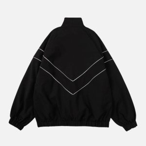 Concert Outfit Reflective Striped Jacket