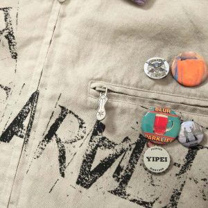 Concert Outfit Retro Badge Dirty Dye Detroit Jacket