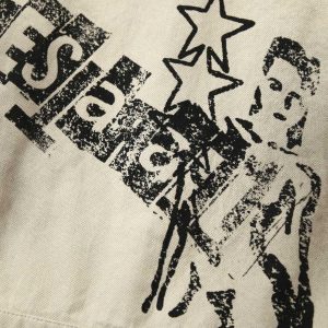 Concert Outfit Retro Badge Dirty Dye Detroit Jacket