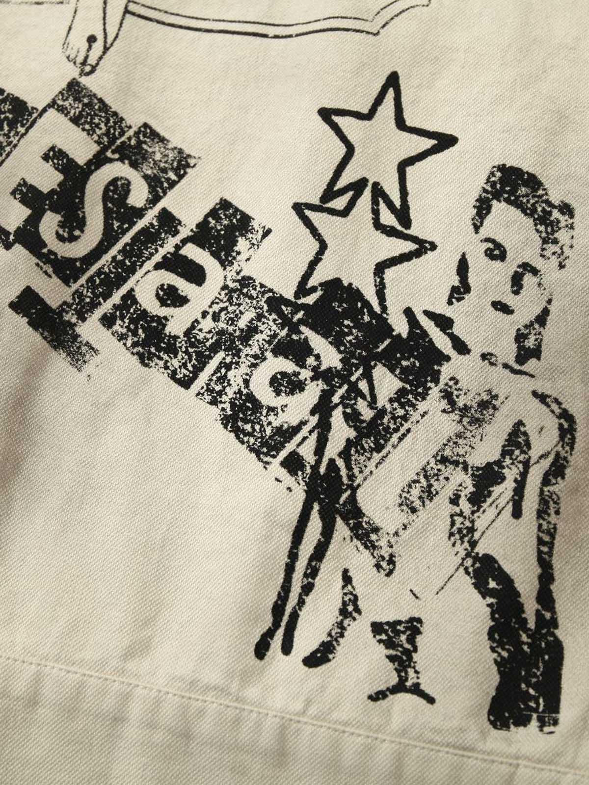 Concert Outfit Retro Badge Dirty Dye Detroit Jacket Concert Outfit Retro Badge Dirty Dye Detroit Jacket