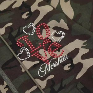 Concert Outfit Retro Camo Hoodie