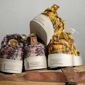 Concert Outfit Retro Canvas Irregular Sneakers