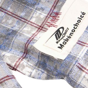 Concert Outfit Retro Cleanfit Patch Embroidered Plaid Shirt