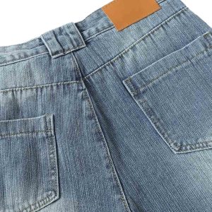 Concert Outfit Retro Cleanfit Washed Baggy Jeans