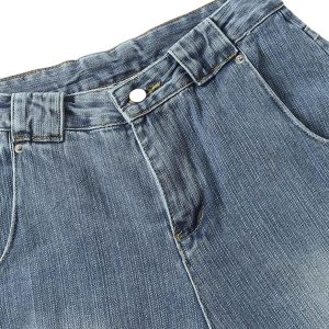 Concert Outfit Retro Cleanfit Washed Baggy Jeans