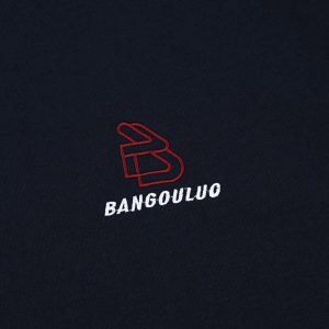 Concert Outfit Retro Contrast Color Stitching Embroidered Letter Jersey T-Shirt