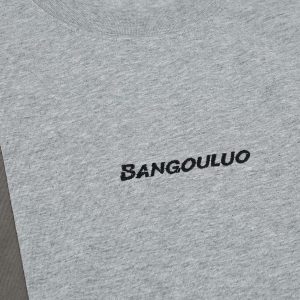 Concert Outfit Retro Contrast Color Stitching Embroidered Letter T-Shirt