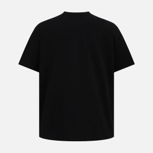 Concert Outfit Retro Contrast Color Stitching Embroidered Letter T-Shirt