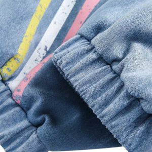 Concert Outfit Retro Contrast Suede Track Jacket