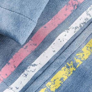 Concert Outfit Retro Contrast Suede Track Pants