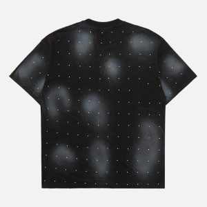 Concert Outfit Retro Crystal Letter T-Shirt