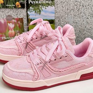 Concert Outfit Retro Denim Sneakers