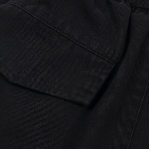 Concert Outfit Retro Floral Embroidered Pleated Multi-Pocket Cargo Jorts