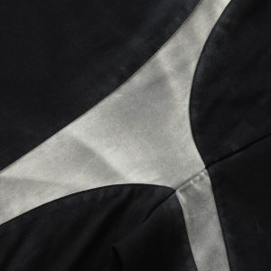 Concert Outfit Retro Functional Patchwork Dirty Dyed T-Shirt