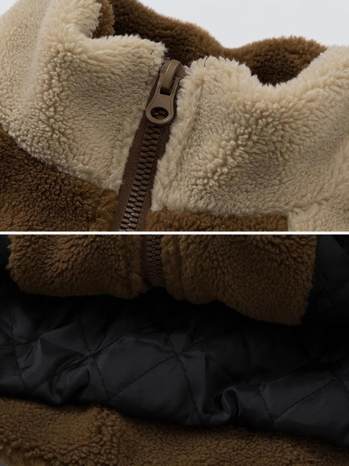 Concert Outfit Retro Furry Fleece Jacket Concert Outfit Retro Furry Fleece Jacket